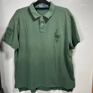 Men's Polo Ralph Lauren Hunter Green Faded Large Logo Men's XL
